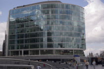 Glass fronted offices on the southbank on the Queens walk next to the GLA City HallUnited Kingdom  Greater London Authority Great Britain UK