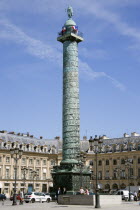 Napoleons statue in Place Vendome on top of a column modelled on Trajans Column in RomeEuropean French Roma Western Europe