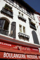 The Basque seaside resort on the Atlantic coast. Boulangerie bakery in the commercial centre of the town.