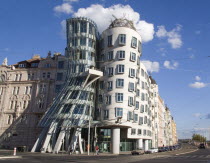 The Rasin building by architects Frank O.Gehry and Vladimir Milunic. The building is known locally as Ginger and Fred