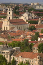 View over red rooftops of the Old Town from Gediminas Hill.TourismHolidaysTransportTravelBaltic StatesBaroque Architecture