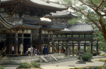 Uji.  Byodo-in temple exterior.