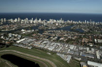 Broadbeach and the GC turf Club from the airAerial  Gold Coast Antipodean Aussie Australian Oceania Oz