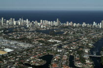 Broadbeach from the airAerial  Gold Coast Antipodean Aussie Australian Oceania Oz