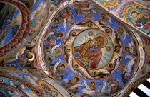 Fresco  Nativity Church  Rila Monastery.TravelTourismHolidayVacationAdventureExploreRecreationLeisureSightseeingTouristAttractionTourHistoryHistoricHistoricalNativityChurchReligionR...