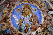 Fresco  Nativity Church  Rila Monastery.TravelTourismHolidayVacationAdventureExploreRecreationLeisureSightseeingTouristAttractionTourHistoryHistoricHistoricalNativityChurchReligionR...