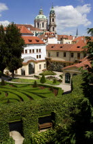 The Vrtba Gardens and the Baroque Church of St Nicholas in the Little QuarterPraha Ceska Eastern Europe European Religion Religious