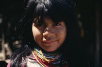 Head and shoulders portrait of young girl.