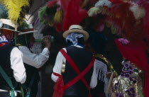 Men in costume for carnival.American Mexican Hispanic Latin America Latino American Mexican Hispanic Latin America Latino