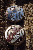 Guell Park sign on building at entrance to Park GuellTravelTourismHolidayVacationExploreRecreationLeisureSightseeingTouristAttractionTourGuellParkParcBarcelonaSpainSpanishEuropeEuro...