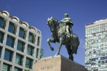 Statue of Jose G Artigas that stands on top of his mausoleum in Plaza ArtigasUrbanStatueMontevideoHolidaysTourismTravelSouth AmericaLatin AmericaUruguayAmerican Hispanic Latino