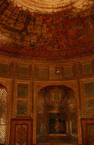 Detail of The painted room in the Bala Qila   fort  Asia Asian Nepalese Bharat Inde Indian Intiya Male Men Guy Male Man Guy Religion Religious Kids Learning Lessons Teaching History