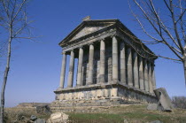 Greco-Roman pagan temple built 1st Century AD.  Destroyed by earthquake in 1679 and rebuilt 1969-1975.Armenian Asia Asian European Middle East Religion Bagan History Religious