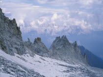 Mountains leading from the Eastern Nardis Glacier across Brocchetta di Monte Nero at 3162 feetItalia Italian Scenic Southern Europe European