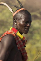 Hamer Jumping of the Bulls initiation ceremony  Hamer man