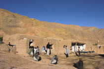 Tourists and locals outside Chaikhana tea house