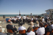 The Salvation Army band playing on the seafront