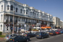 Bars and restaurants lining Marine Parade by seafront