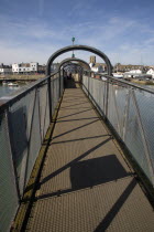 Footbridge across the river Adur linking the town centre with Shoreham Beach.