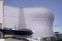 Exterior detail of Selfridges department store in the Bullring shopping centre.