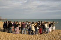 Summer Solstice Open Ritual to celebrate the longest day  based on traditional pagan practice and western mysticism. Held near the Peace Angel on the seafront.European Bagan Classic Classical Great B...