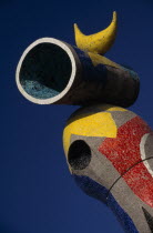 Dona I Ocell.  Detail of Woman and Bird sculpture by Joan Miro.