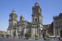 Catedral Metropolitana  Metropolitan Cathedral  Zocalo  Plaza de la Constitucion