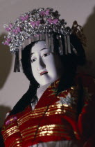 Detail of bunraku puppet female character.