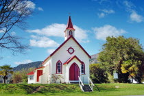 LOCAL CHURCH OF THE TOWN OF SHANNON IN THE NORTH ISLAND.Antipodean Oceania Religious