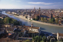 Cityscape and the Adige River.