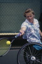 Disabled Tennis player in wheelchair