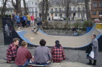 Children on ramp