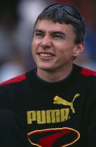 Crystal Palace 1996.  Jonathan Edwards  head and shoulders portrait.