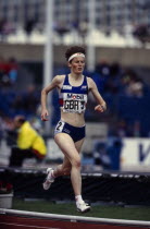 Yvonne Murray during the 300 meters at Crystal Palace  Lodon  England 1994.