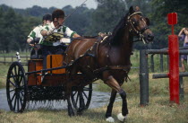 Horse driving trials at Sandringham  Norfolk  England.