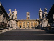 Capitoline Hill. Palazzo Senatorio  the seat of the city Government