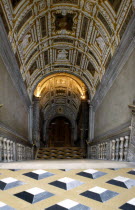 Doges Palace interior showing golden staircase detail