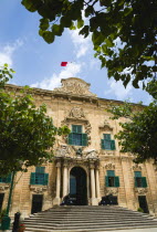 The Auberge de Castille the official seat of the knights of the Langue of Castille  Leon and Portugal designed by the Maltese architect Girolamo Cassar in 1574  now the office of the Prime Minister.