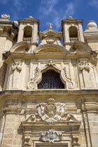 The Chapel dedicated to the Flight of The Holy Family To Egypt in the waterfront redevelopment of the old Baroque Pinto wharehouses below the bastion walls of Floriana beside the cruise ship terminal