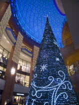 Victoria Square shopping centre decorated for Christmas.Beal Feirste Center Cultural Cultures Eire European Irish Northern Europe Order Fellowship Guild Club Republic Xmas Ireland Poblacht na hirean...