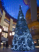 Victoria Square shopping centre decorated for Christmas.Beal Feirste Center Cultural Cultures Eire European Irish Northern Europe Order Fellowship Guild Club Republic Xmas Ireland Poblacht na hirean...