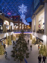 Victoria Square shopping centre decorated for Christmas.Beal Feirste Center Cultural Cultures Eire European Irish Northern Europe Order Fellowship Guild Club Republic Xmas Ireland Poblacht na hirean...