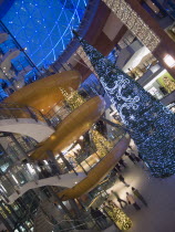 Victoria Square shopping centre decorated for Christmas.Beal Feirste Center Cultural Cultures Eire European Irish Northern Europe Order Fellowship Guild Club Republic Xmas Ireland Poblacht na hirean...