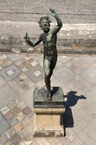 House of the Faun. Statue in the atrium of the houseArchaeology Romans Statues Ancient Cities European Italia Italian Pompei Southern Europe