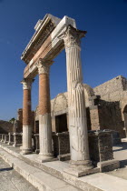 The Forum. Portico in front of the Macellum- Foodmarket Archaeology Romans Volcanoes Ancient Cities European Italia Italian Pompei Southern Europe History