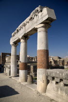 The Forum. Portico on its western sideArchaeology Romans Volcanoes Ancient Cities European Italia Italian Pompei Southern Europe History