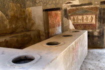 The Thermopolium with it s L- shaped counterArchaeology Romans Volcanoes Ancient Cities European Italia Italian Pompei Southern Europe