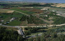 Arcos de la Frontera. Vista of surrounding countryside from Plaza del Cabildo lookout point Andalusia Andalucia Espainia Espana Espanha Espanya European Hispanic Scenic Southern Europe Spanish