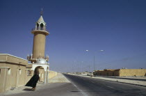 Mosque beside main road highwayMoslem Muslim Islam Middle East Motorway Qatari Religion Religion Religious Muslims Islam Islamic