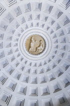 Vatican City Museums An ornate ceiling in a room beside the Octagonal Courtyard of the Belvedere PalaceEuropean Italia Italian Roma Southern Europe Catholic Principality Citta del Vaticano History Le...